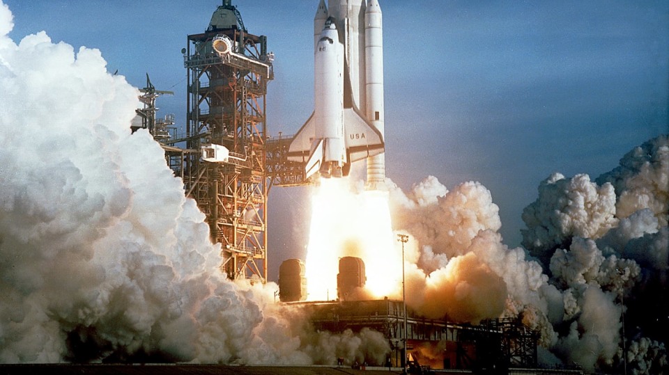 Start raketoplánu Columbia